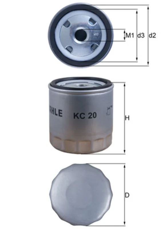 Polttoainesuodatin KNECHT KC 20